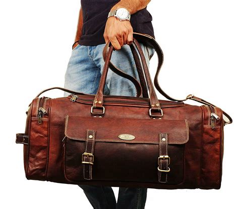 men travel bag leather